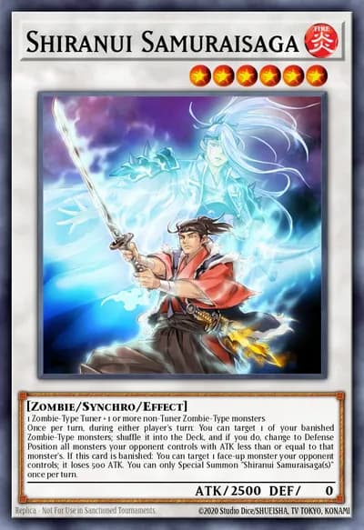 Shiranui Samuraisaga — Carta Yu-Gi-Oh!