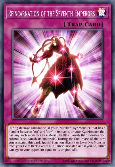 Reencarnação dos Sete Imperadores — Carta Yu-Gi-Oh!