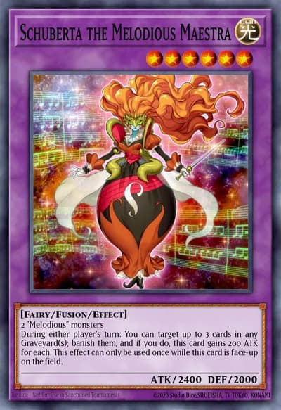 Schuberta, a Maestra Melodiosa — Carta Yu-Gi-Oh!