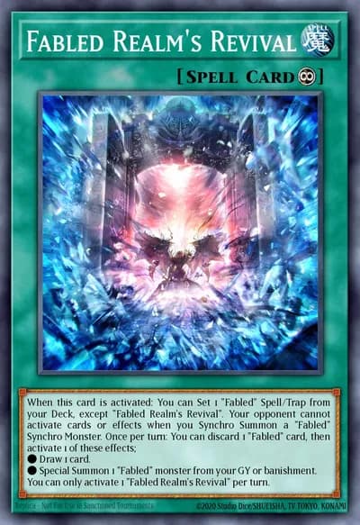 Renascimento do Reino Fabled — Carta Yu-Gi-Oh!