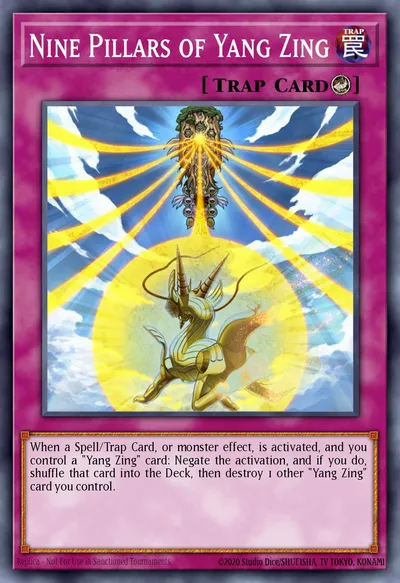 Nine Pillars of Yang Zing — Carta Yu-Gi-Oh!