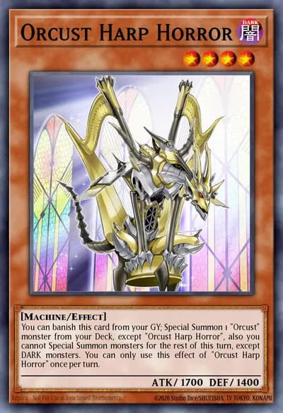 Orcust Harp Horror — Carta Yu-Gi-Oh!