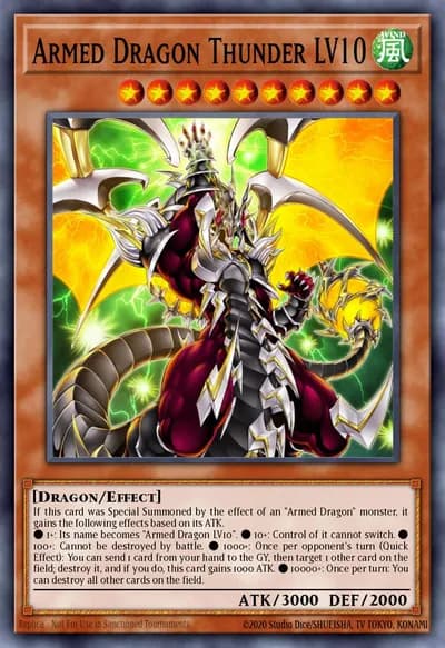 Armed Dragon Thunder LV10 — Carta Yu-Gi-Oh!
