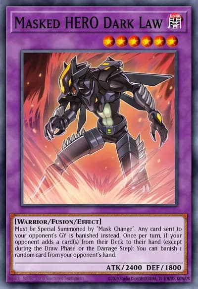 Masked HERO Dark Law — Carta Yu-Gi-Oh!