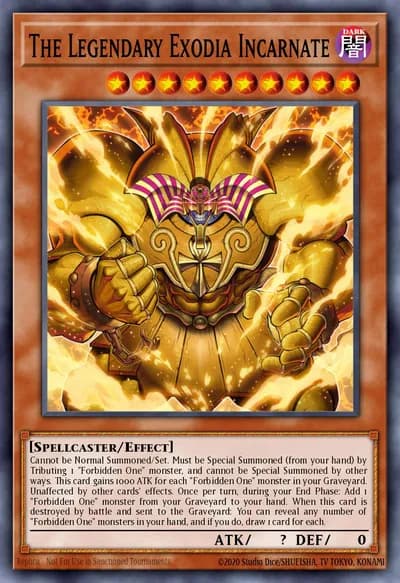 The Legendary Exodia Incarnate — Carta Yu-Gi-Oh!