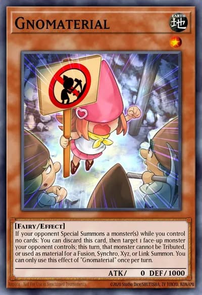 Gnomaterial — Carta Yu-Gi-Oh!