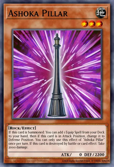 Pilar de Ashoka — Carta Yu-Gi-Oh!