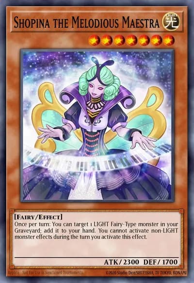 Shopina, a Maestra Melodiosa — Carta Yu-Gi-Oh!