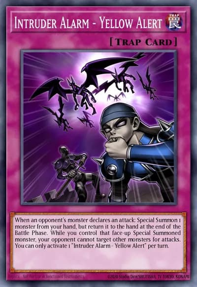 Alerta de Intruso - Alerta Amarelo — Carta Yu-Gi-Oh!