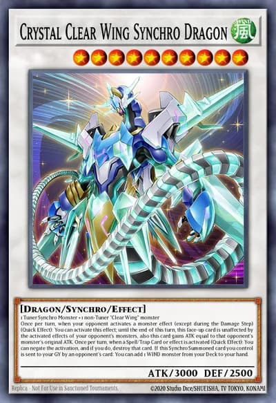 Crystal Clear Wing Synchro Dragon — Carta Yu-Gi-Oh!
