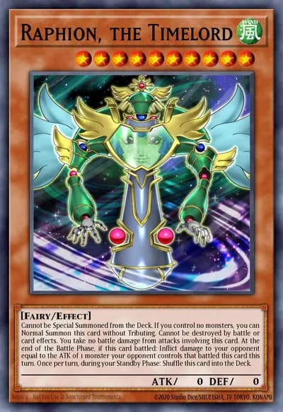 Raphion, o Senhor do Tempo — Carta Yu-Gi-Oh!