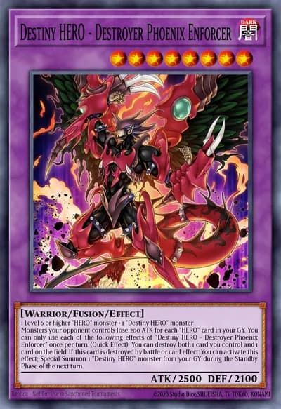 Destiny HERO - Destroyer Phoenix Enforcer — Carta Yu-Gi-Oh!