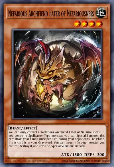 Arquidemônio Perverso Devorador da Perversidade — Carta Yu-Gi-Oh!