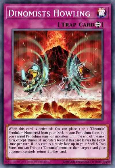 Dinomists Howling — Carta Yu-Gi-Oh!