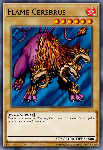 Flame Cerebrus — Carta Yu-Gi-Oh!
