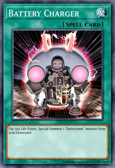 Battery Charger — Carta Yu-Gi-Oh!