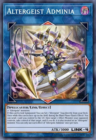 Altergeist Adminia — Carta Yu-Gi-Oh!