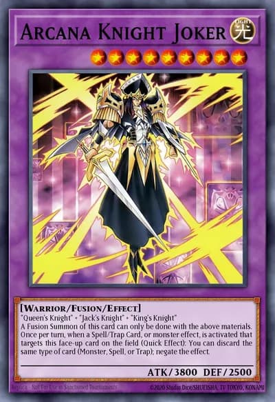 Cavaleiro Arcano Joker — Carta Yu-Gi-Oh!