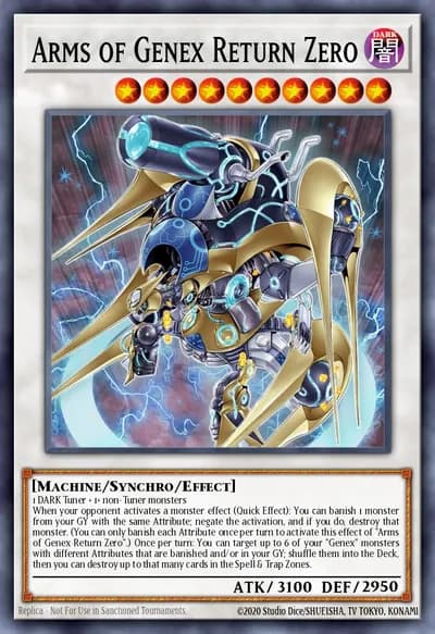 Arms of Genex Return Zero — Carta Yu-Gi-Oh!