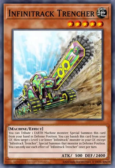 Infinitrack Trencher — Carta Yu-Gi-Oh!