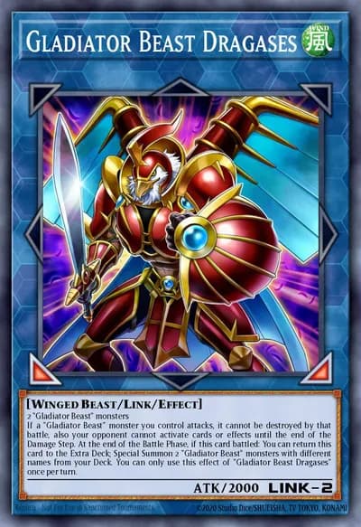 Gladiator Beast Dragases — Carta Yu-Gi-Oh!