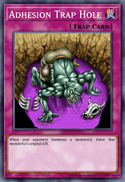 Buraco Armadilha de Adesão — Carta Yu-Gi-Oh!