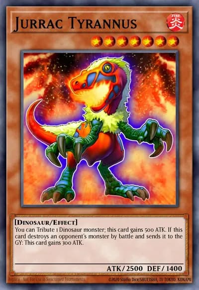 Jurrac Tyrannus — Carta Yu-Gi-Oh!