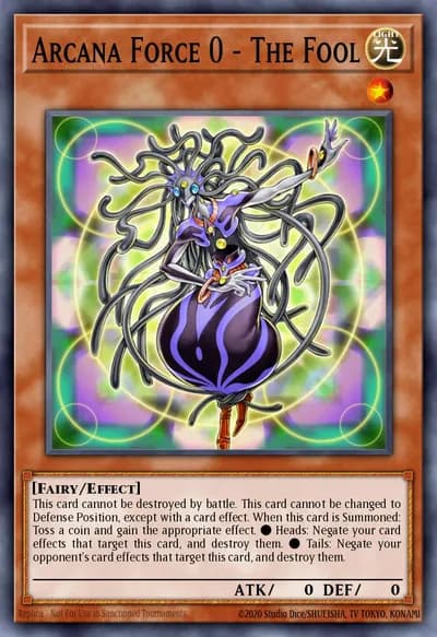 Força Arcanana 0 - O Louco — Carta Yu-Gi-Oh!