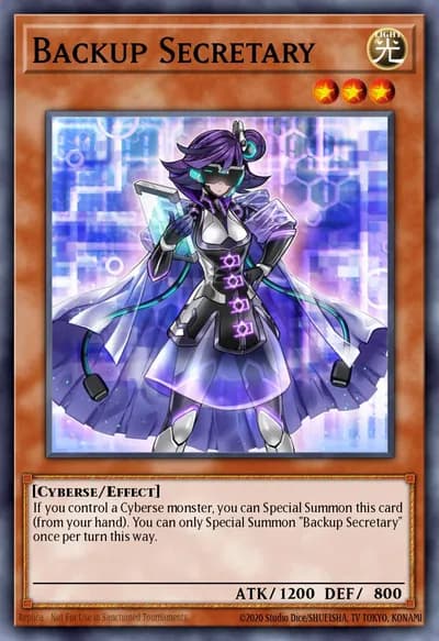 Secretária de Backup — Carta Yu-Gi-Oh!