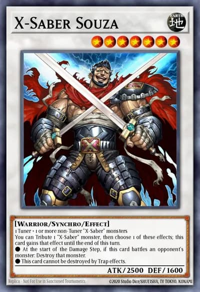 X-Saber Souza — Carta Yu-Gi-Oh!