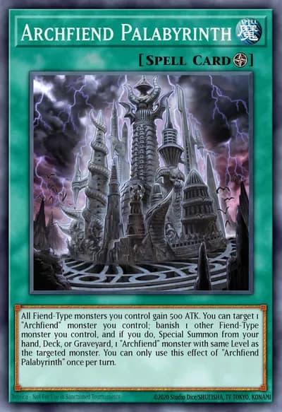 Palabyrinth Archfiend — Carta Yu-Gi-Oh!