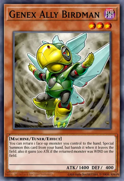 Genex Ally Birdman — Carta Yu-Gi-Oh!