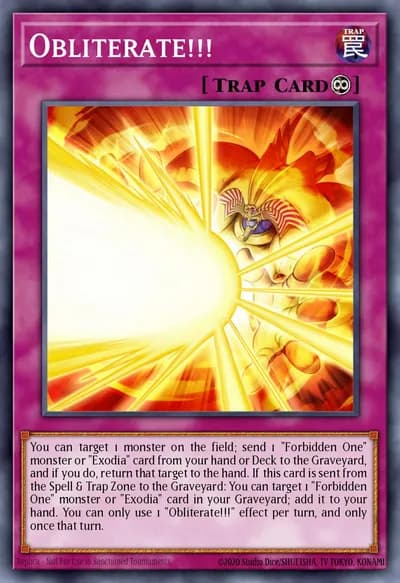 Obliterate!!! — Carta Yu-Gi-Oh!