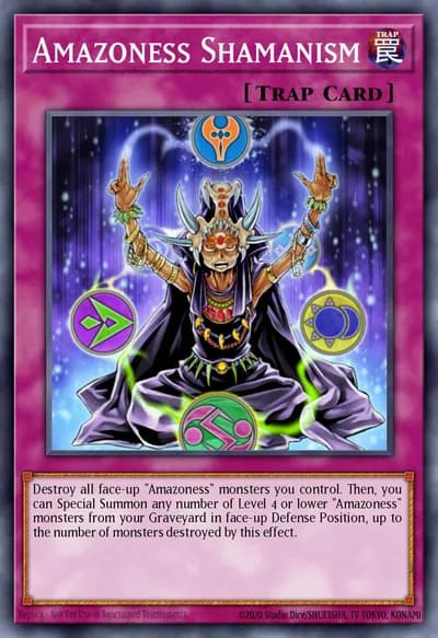 Xamanismo Amazoness — Carta Yu-Gi-Oh!