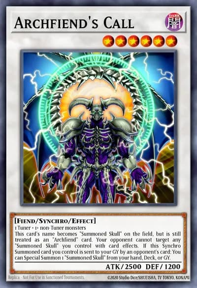 Chamado do Arquidemônio — Carta Yu-Gi-Oh!