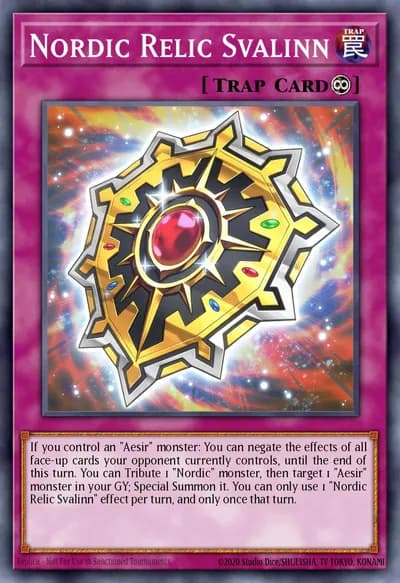 Relíquia Nórdica Svalinn — Carta Yu-Gi-Oh!