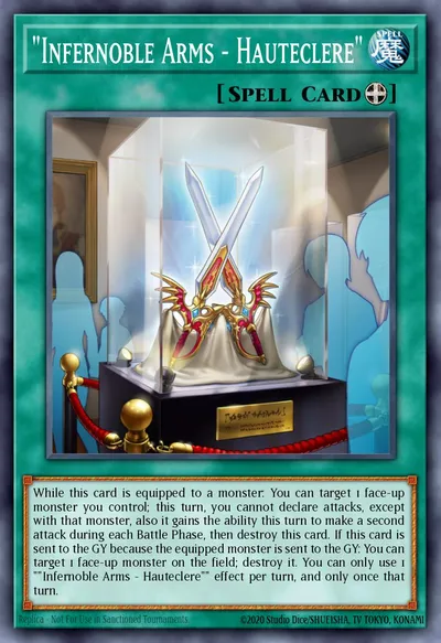 Armas Infernobres - Hauteclere — Carta Yu-Gi-Oh!