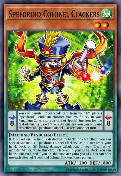 Speedroid Colonel Clackers — Carta Yu-Gi-Oh!