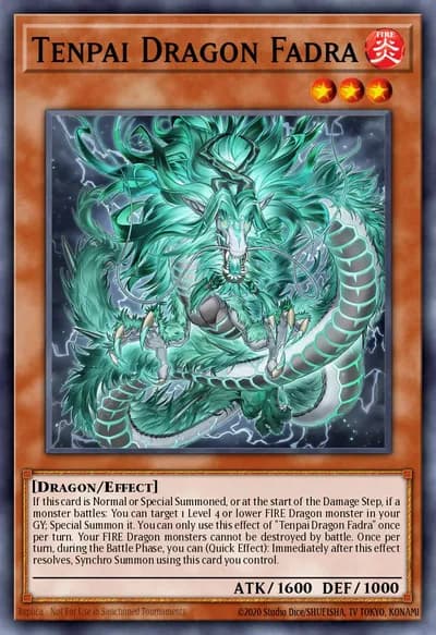 Dragão Tenpai Fadra — Carta Yu-Gi-Oh!