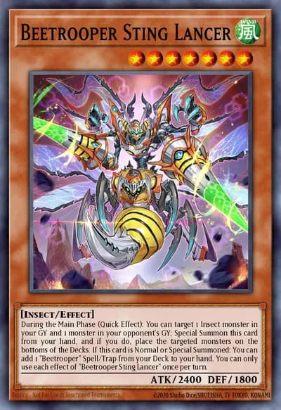 Beetrooper Sting Lancer — Carta Yu-Gi-Oh!