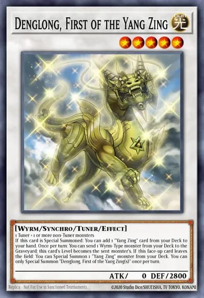Denglong, First of the Yang Zing — Carta Yu-Gi-Oh!