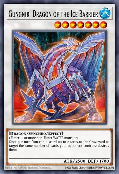 Gungnir, Dragon of the Ice Barrier — Carta Yu-Gi-Oh!