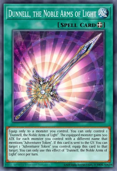 Dunnell, the Noble Arms of Light — Carta Yu-Gi-Oh!