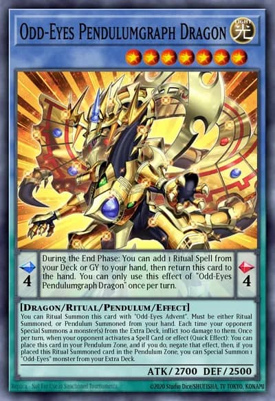 Odd-Eyes Pendulumgraph Dragon — Carta Yu-Gi-Oh!