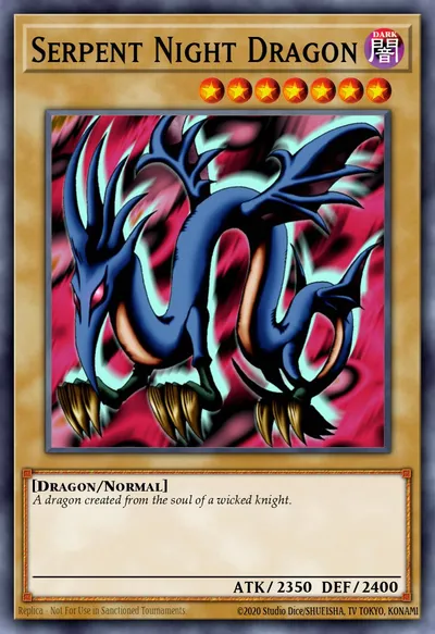 Serpent Night Dragon — Carta Yu-Gi-Oh!