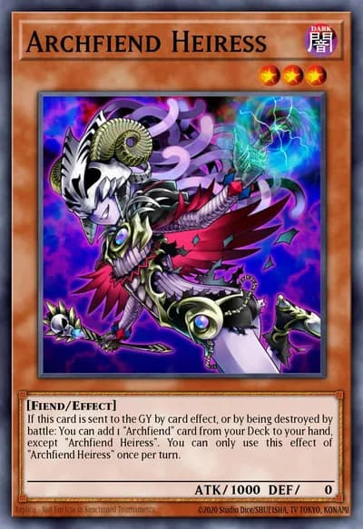 Herdeira Archfiend — Carta Yu-Gi-Oh!