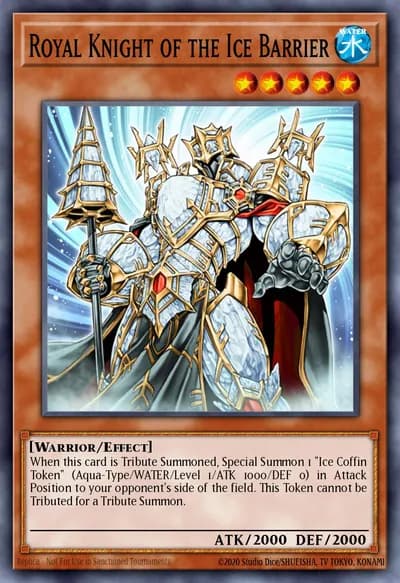 Royal Knight of the Ice Barrier — Carta Yu-Gi-Oh!