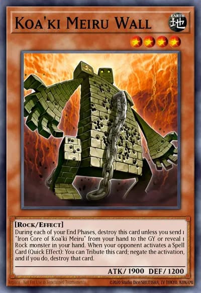 Koa'ki Meiru Wall — Carta Yu-Gi-Oh!