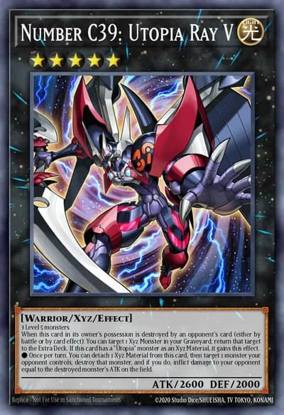 Número C39: Utopia Ray V — Carta Yu-Gi-Oh!