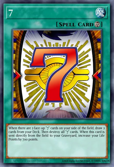 7 — Carta Yu-Gi-Oh!